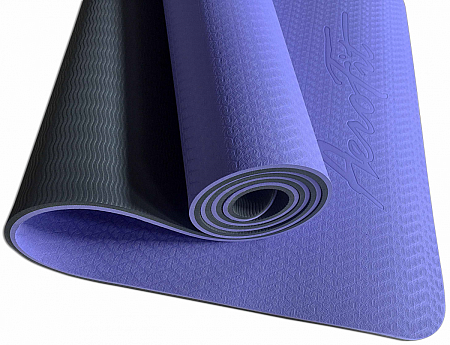 Гимнастический коврик Aerofit с отверстиями для хранения, фиолетовый | Aerofit Professional | aero-fitnes.ru