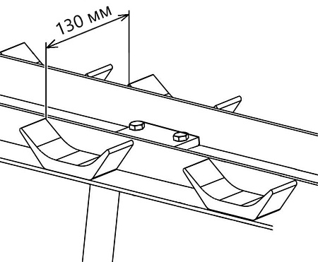 Стойка для хранения 9-ти пар гантелей Aerofit AFDBR9 | Aerofit Professional | aero-fitnes.ru