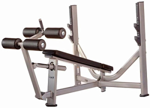 Олимпийская скамья с отрицательным наклоном Inotec Е36 | Aerofit Professional | aero-fitnes.ru