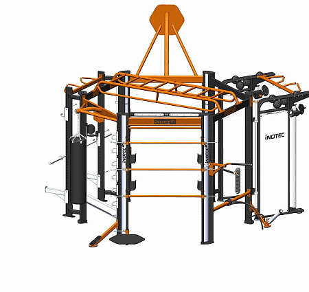 Профессиональный комплекс для групповых, функциональных, кросфит и workout тренировок Inotec Р6 TOP PLUS | Aerofit Professional | aero-fitnes.ru