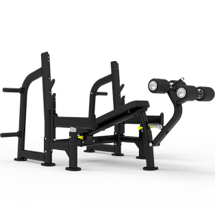 Олимпийская скамья с отрицательным наклоном для жима Impulse ITF8204 | Aerofit Professional | aero-fitnes.ru