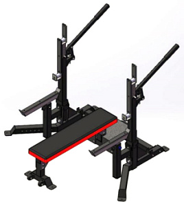 Жимовая скамья домкратная для пауэрлифтинга Aerofit ONE P1410F | Aerofit Professional | aero-fitnes.ru