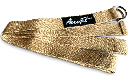 Ремень для йоги Aerofit, бежевый AFYGS-B | Aerofit Professional | aero-fitnes.ru