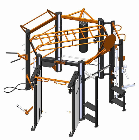 Профессиональный комплекс для групповых, функциональных, кросфит и workout тренировок Inotec Р6 TOP PLUS | Aerofit Professional | aero-fitnes.ru
