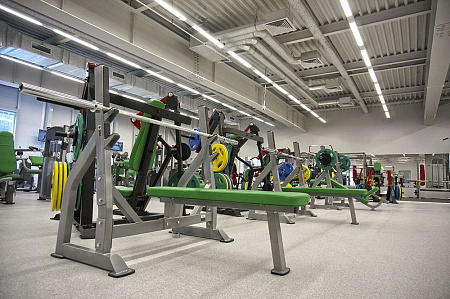 Олимпийская скамья для жима лежа со стойками Impulse IFOFB | Aerofit Professional | aero-fitnes.ru