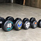 Набор обрезиненных гантелей Aerofit 27,5-37,5 кг (5 пар) | Aerofit Professional | aero-fitnes.ru