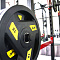 Олимпийский обрезиненный диск Aerofit 25 кг, черно-красный | Aerofit Professional | aero-fitnes.ru