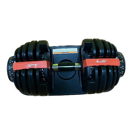 Гантель регулируемая, от 2,5 кг до 24 кг. Aerofit AFGRB-24KG | Aerofit Professional | aero-fitnes.ru
