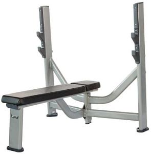 Олимпийская горизонтальная скамья Inotec Е32 | Aerofit Professional | aero-fitnes.ru
