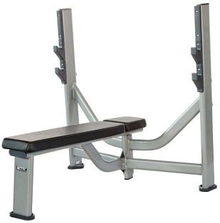 Олимпийская горизонтальная скамья Inotec Е32 | Aerofit Professional | aero-fitnes.ru