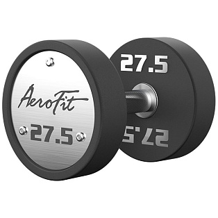 Набор полиуретановых гантелей , 27,5-37,5 кг, 5 пар AeroFit AFPUDB27.5-37 | Aerofit Professional | aero-fitnes.ru