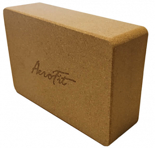Блок для йоги пробковый Aerofit AFBL02 | Aerofit Professional | aero-fitnes.ru