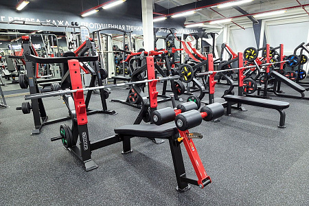 Олимпийская скамья с отрицательным наклоном для жима Impulse SL7030 | Aerofit Professional | aero-fitnes.ru