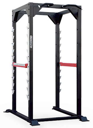 Силовая рама повышенной прочности для жимов и приседов с опцией для хранения дисков Impulse SL7009+SL7009OPT | Aerofit Professional | aero-fitnes.ru