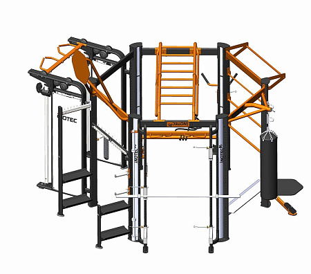 Профессиональный комплекс для групповых, функциональных, кросфит и workout тренировок Inotec Р6 TOP PLUS | Aerofit Professional | aero-fitnes.ru