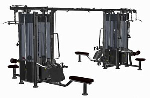 8-ми стековый тренажерный комплекс Impulse IT9527 + IT9527OPT + IT9527 | Aerofit Professional | aero-fitnes.ru