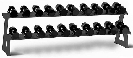 Стойка для хранения 10-ти пар гантелей Aerofit AFDBR10 | Aerofit Professional | aero-fitnes.ru