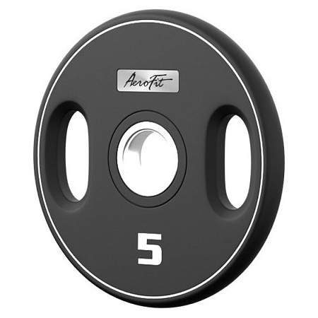 Олимпийский полиуретановый диск 5 кг Aerofit AFPUPLB5 | Aerofit Professional | aero-fitnes.ru