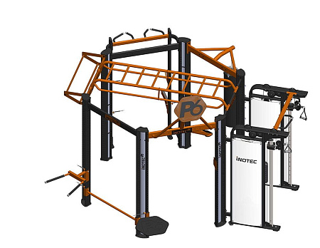 Профессиональный комплекс для групповых, функциональных, кросфит и workout тренировок Inotec Р6 TOP | Aerofit Professional | aero-fitnes.ru