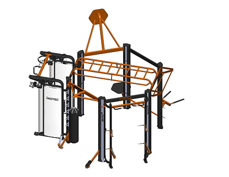 Профессиональный комплекс для групповых, функциональных, кросфит и workout тренировок Inotec Р6 TOP | Aerofit Professional | aero-fitnes.ru