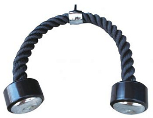 Двойной канат для тяги на трицепс Aerofit AFH107 | Aerofit Professional | aero-fitnes.ru