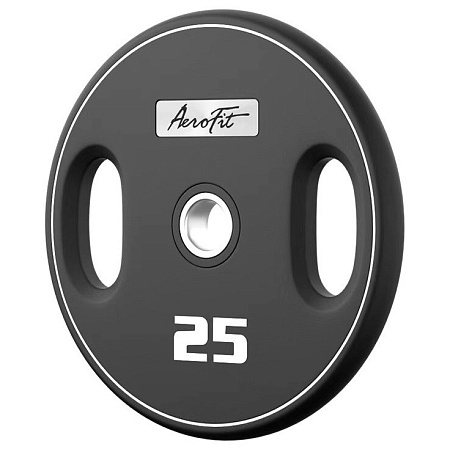 Олимпийский полиуретановый диск 25 кг Aerofit AFPUPLB25 | Aerofit Professional | aero-fitnes.ru