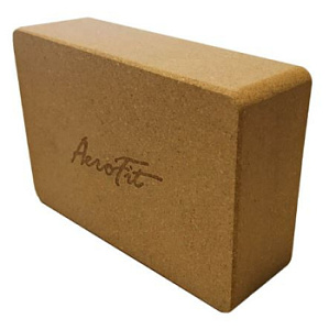 Блок для йоги пробковый Aerofit AFBL03 | Aerofit Professional | aero-fitnes.ru
