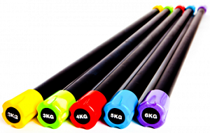 Бодибар, 4 кг, наконечник - красный. Aerofit AFBB-4K | Aerofit Professional | aero-fitnes.ru