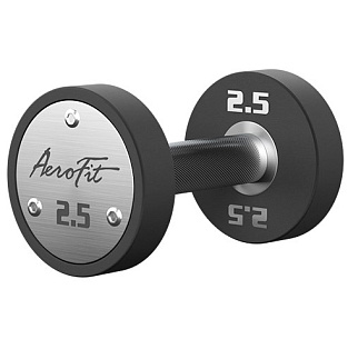 Набор полиуретановых гантелей , 2,5-25 кг, 10 пар AeroFit AFPUDB2.5-25 | Aerofit Professional | aero-fitnes.ru