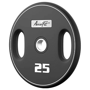 Олимпийский полиуретановый диск 25 кг Aerofit AFPUPLB25 | Aerofit Professional | aero-fitnes.ru