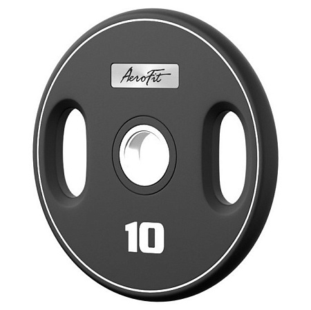 Олимпийский полиуретановый диск 10 кг Aerofit AFPUPLB10 | Aerofit Professional | aero-fitnes.ru