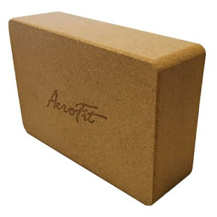 Блок для йоги пробковый Aerofit AFBL03 | Aerofit Professional | aero-fitnes.ru
