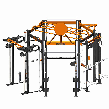 Профессиональный комплекс для групповых, функциональных, кросфит и workout тренировок Inotec Р6 TOP PLUS | Aerofit Professional | aero-fitnes.ru