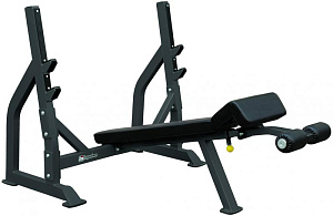 Олимпийская скамья для жима с отрицательным наклоном Impulse IFODB | Aerofit Professional | aero-fitnes.ru