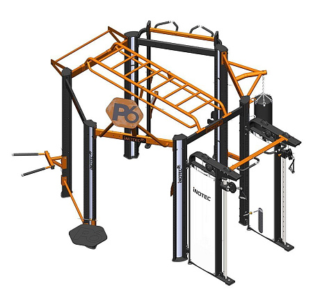 Профессиональный комплекс для групповых, функциональных, кросфит и workout тренировок Inotec Р6 TOP | Aerofit Professional | aero-fitnes.ru